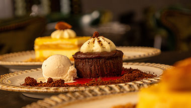 Lava Cake with Ice Cream
